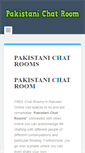 Mobile Screenshot of pakchatroom.com