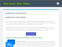 Tablet Screenshot of pakchatroom.com